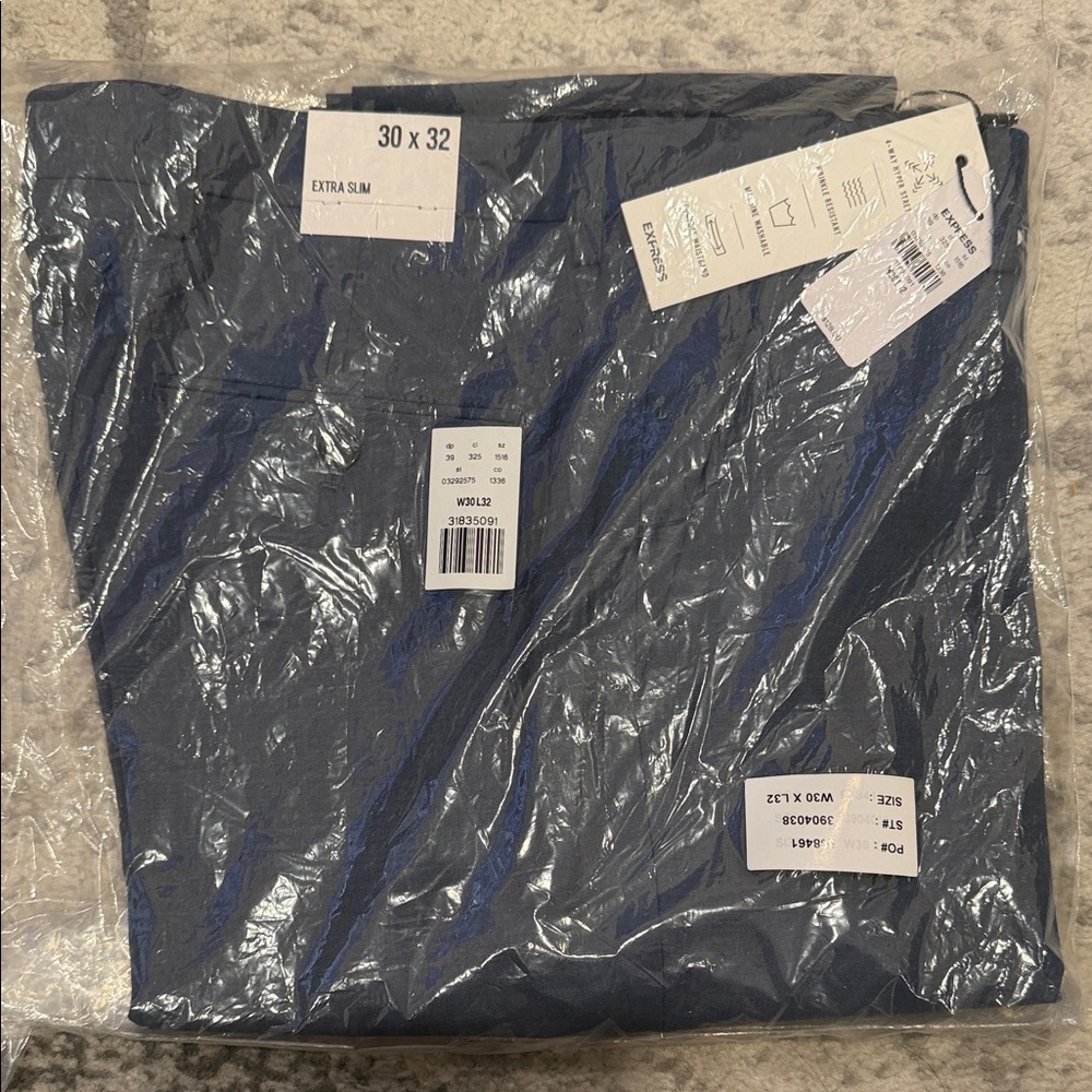 Express Navy Slim Fit Pants